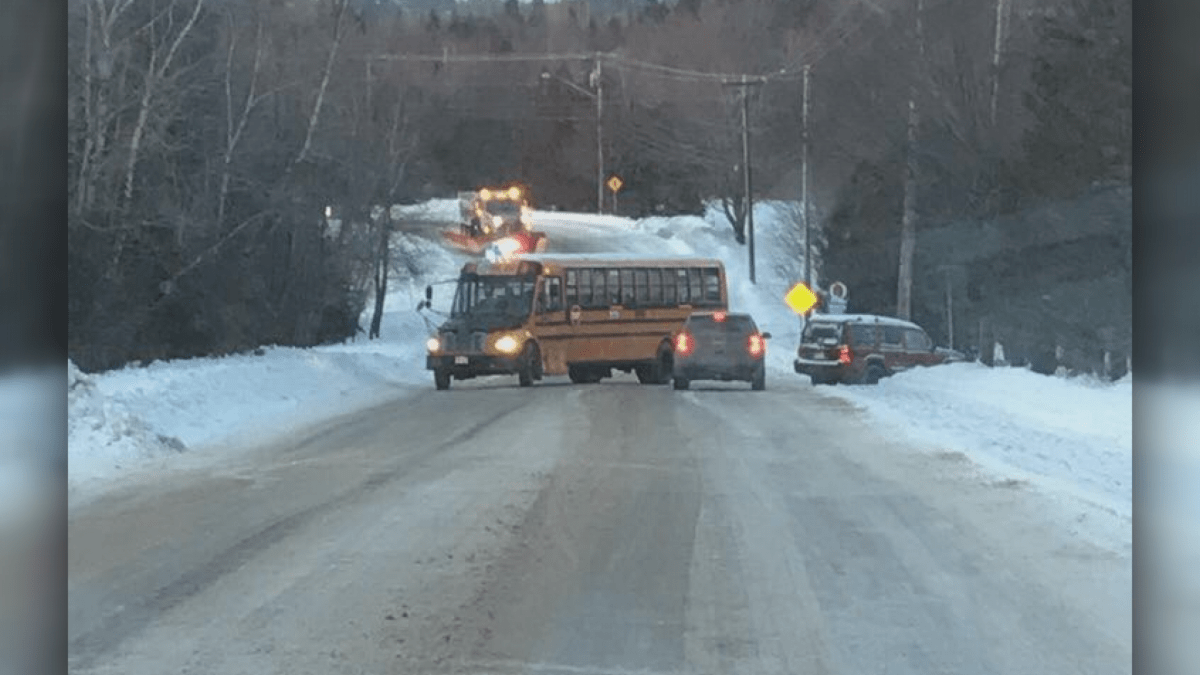 Watson says at least two buses got stuck outside of the Saint John area on Wednesday.