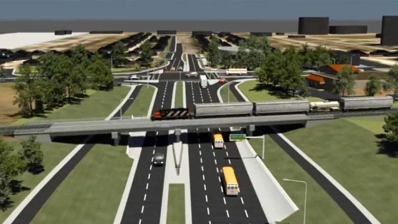 A rendering of the new Waverley Underpass.
