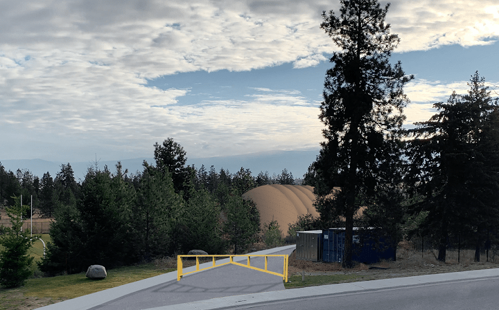 An artist’s rendition of what the multi-use sports dome in West Kelowna could look like.