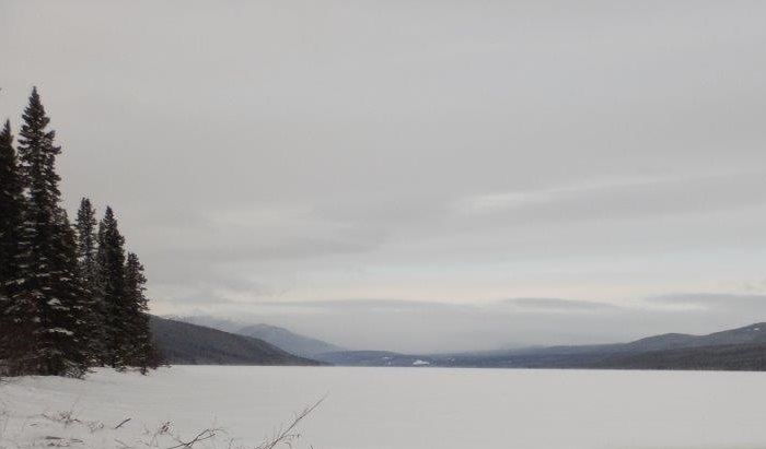 Drury Lake in Yukon, Wednesday, Jan. 30, 2018. 