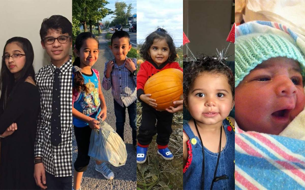 The Barho children all perished in a house fire in Halifax Feb. 19, 2019. They are (L-R) Rola, 12; Ahmad, 14; Ola, 8; Mohamad, 9; Hala, 3; Rana, 2; Abdullah, four months.