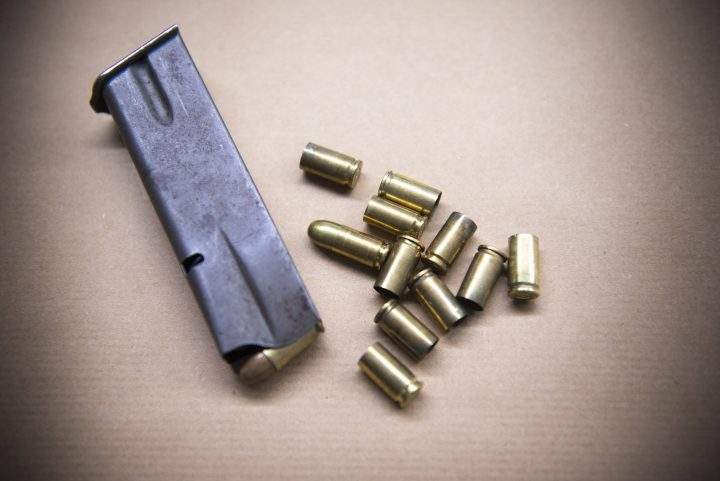 Bullet evidence stock photo.