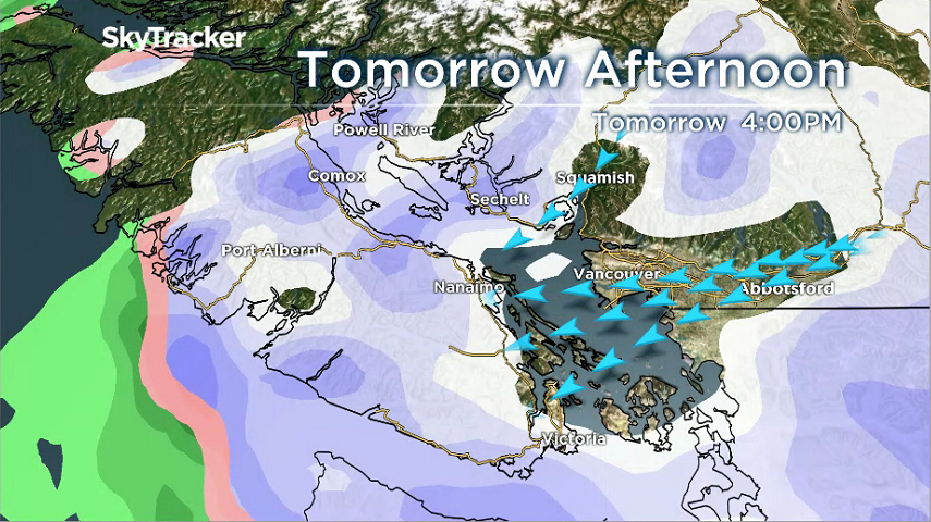 Strong outflow winds expected later in the day Friday, Feb 8th through Saturday.