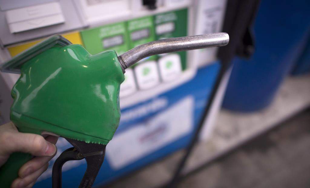 File shot of gas pump. THE CANADIAN PRESS/Jonathan Hayward.