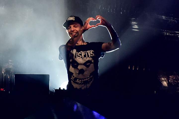 Deadmau5 Performs At The Seaport District’s Pier 17 Rooftop on Sept. 8, 2018, in New York City.