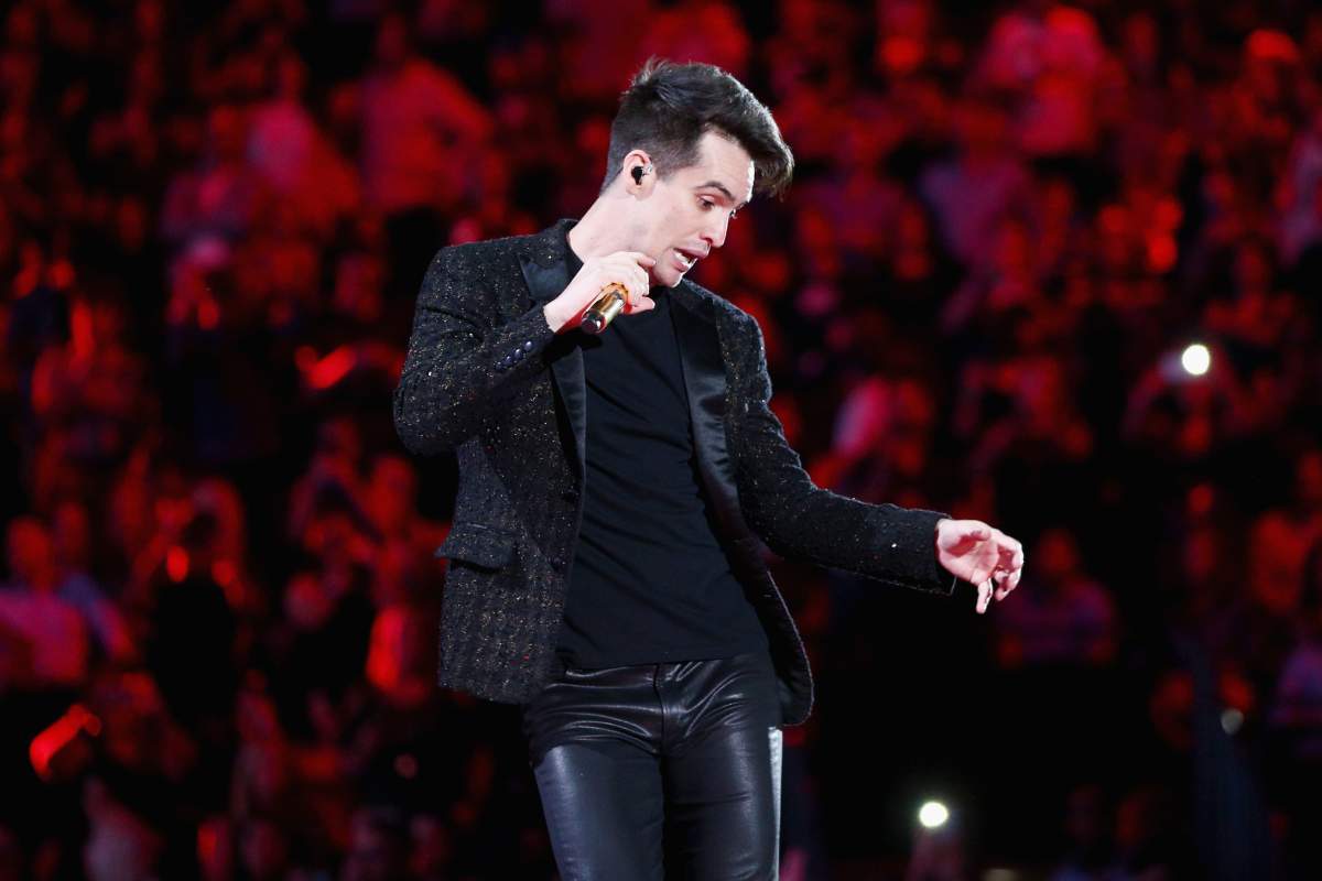 Brendon Urie of Panic! at the Disco performs onstage during the 2018 iHeartRadio Music Festival at T-Mobile Arena on Sept. 21, 2018, in Las Vegas, Nev.