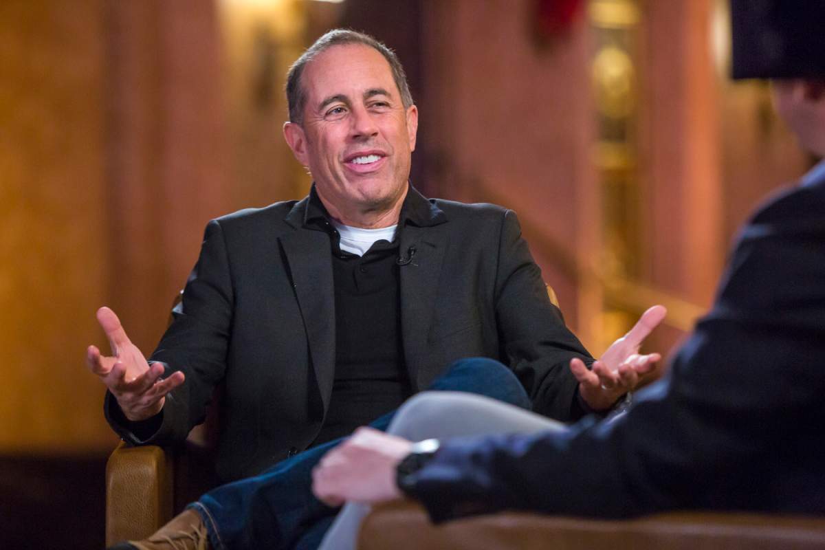  Pictured: (l-r) Jerry Seinfeld and Willie Geist on December 16, 2018.