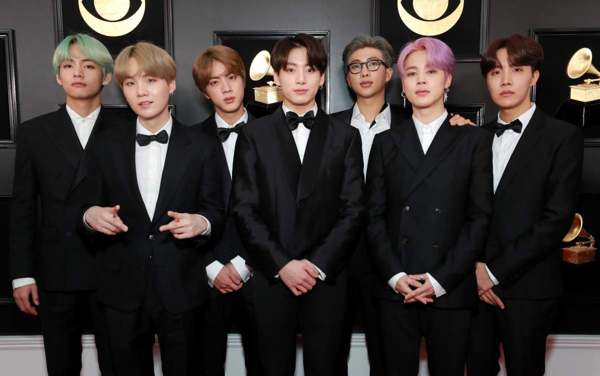 BTS attends the 61st Annual GRAMMY Awards at Staples Center on February 10, 2019 in Los Angeles, California. (Photo by Rich Fury/Getty Images for The Recording Academy)