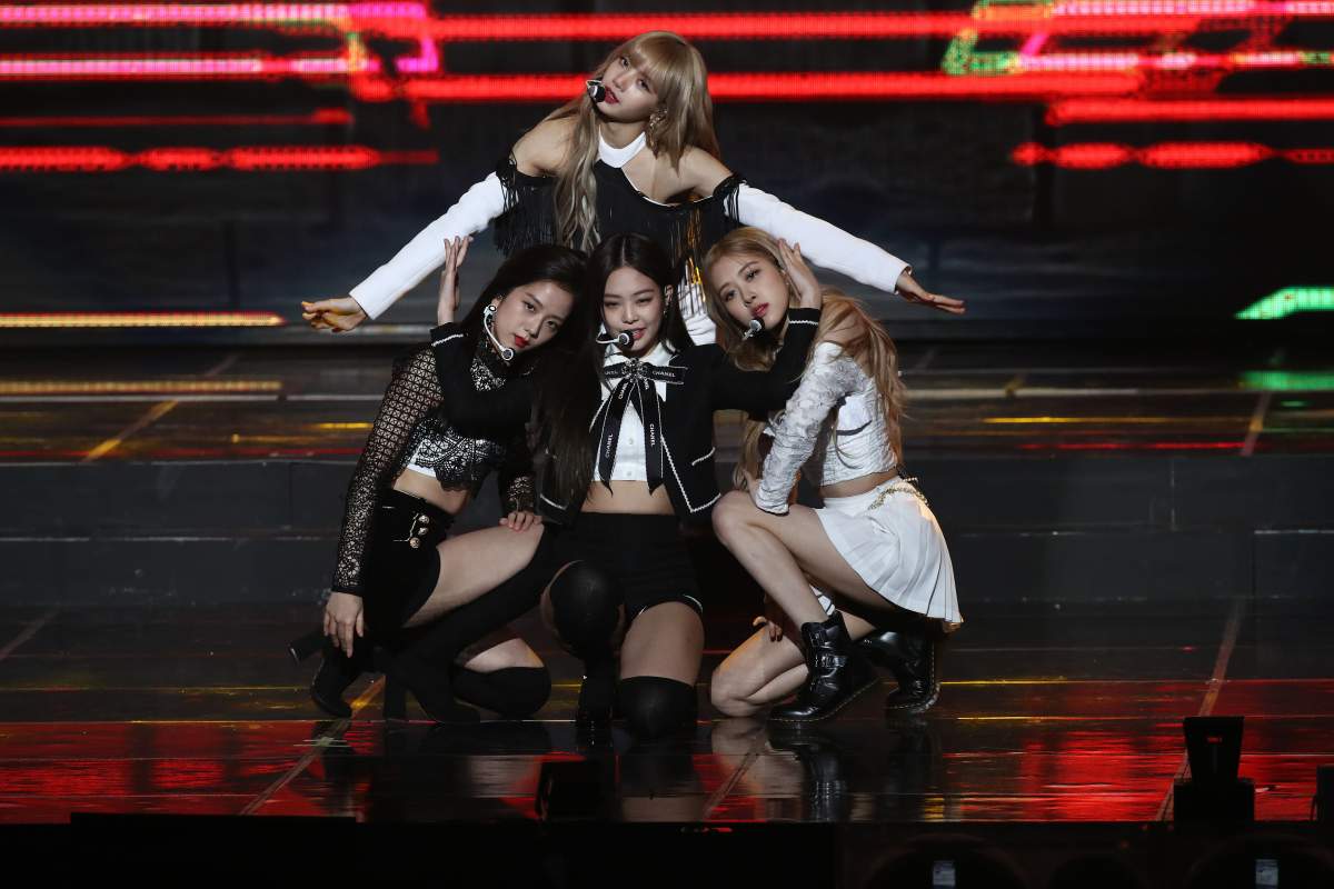 Blackpink performs on stage during the 8th Gaon Chart K-Pop Awards on January 23, 2019, in Seoul, South Korea.