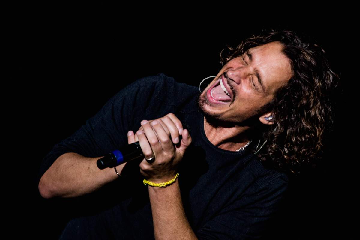 Chris Cornell of Soundgarden performs on stage during the 2014 Lollapalooza Brazil at Autodromo de Interlagos on April 6, 2014 in Sao Paulo, Brazil.