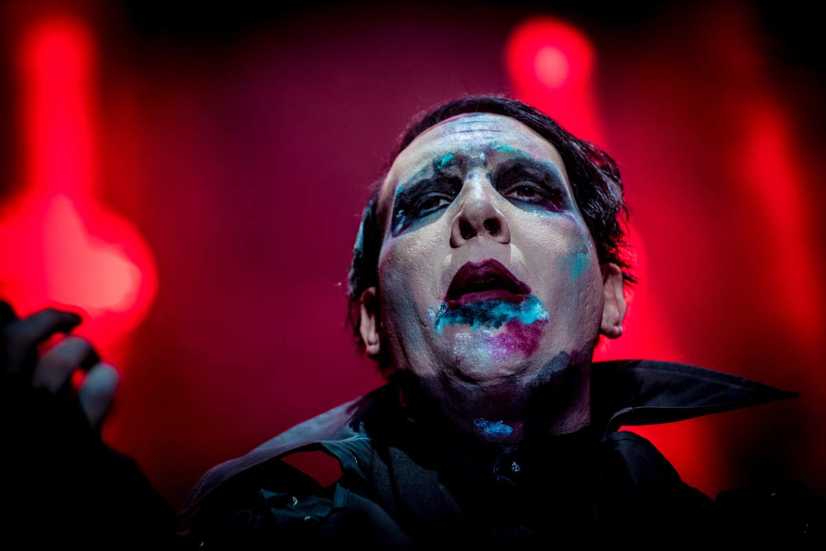Marilyn Manson performs on July 26, 2017, in Villafranca di Verona, Italy.