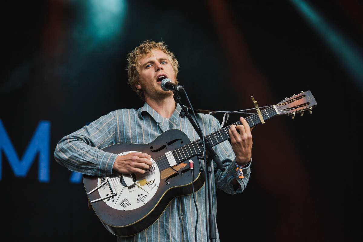 Johnny Flynn of Johnny Flynn & the Sussex Wit performs on the Mountain stage at Brecon Beacons on Aug. 18, 2017, in Brecon, Wales.
