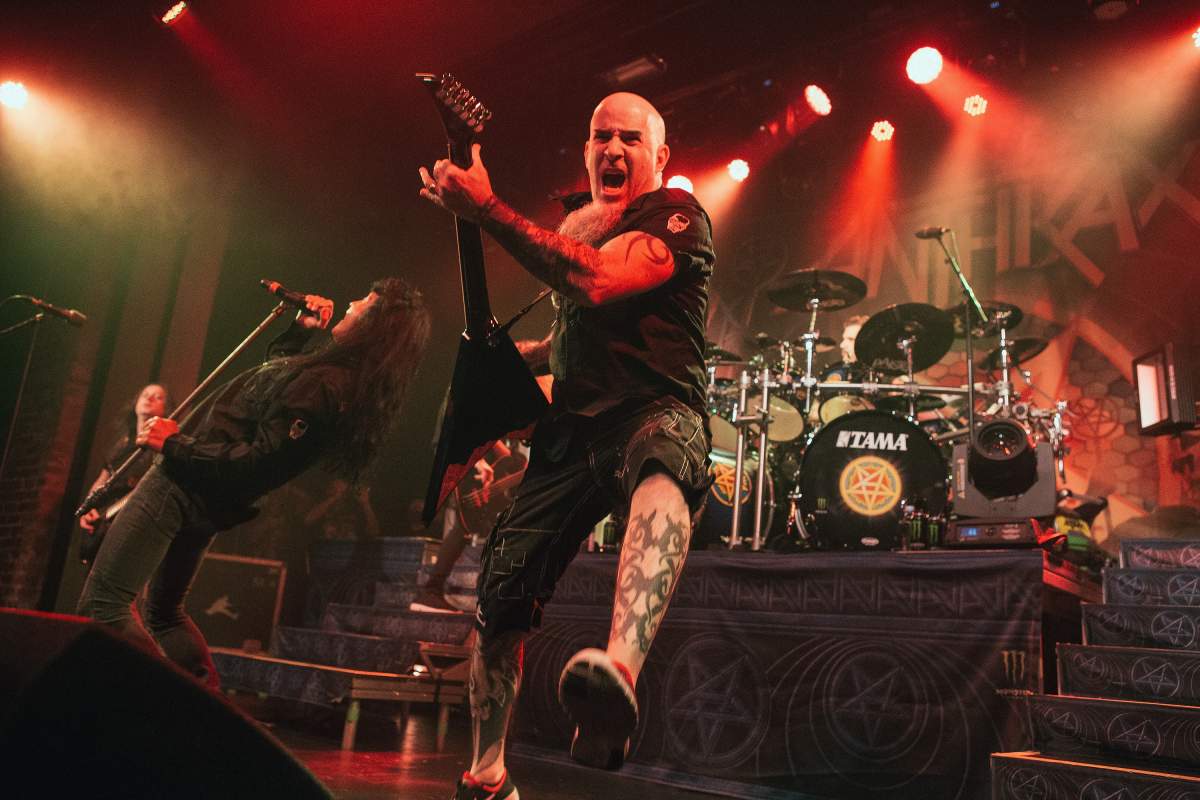Scott Ian of Anthrax performs at Iron City on Feb. 6, 2018, in Birmingham, Ala.