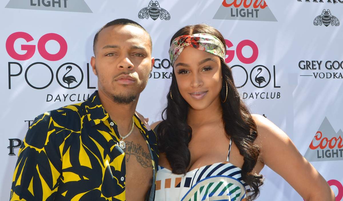 Shad “Bow Wow” Moss (L) and model Kiyomi Leslie arrive at the Flamingo Go Pool Dayclub at Flamingo Las Vegas on June 23, 2018 in Las Vegas, Nev.