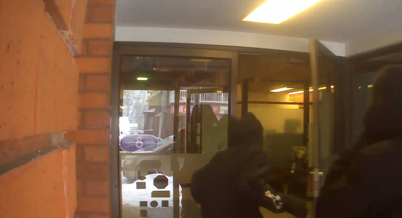 Two suspects are being sought by Niagara police, after a reported bank robbery in Grimsby.