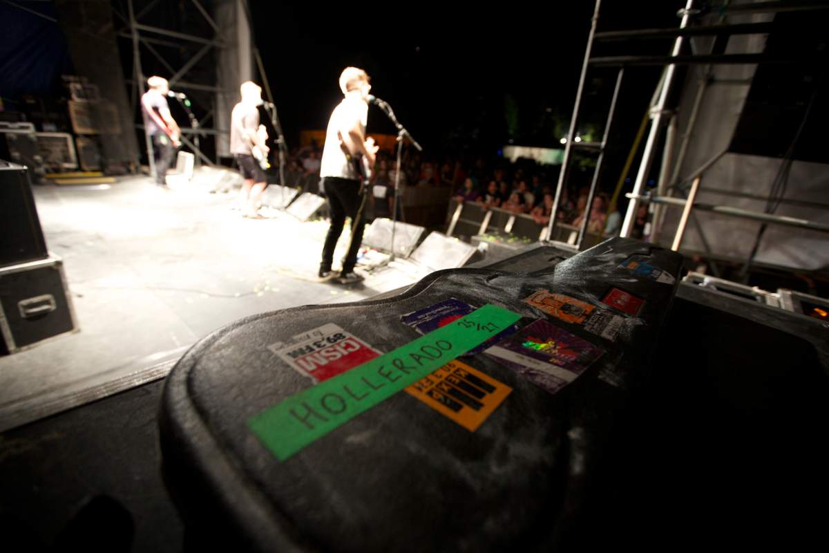 Hollerado performs at the 2013 Wolfstock festival in Peterborough, Ont.