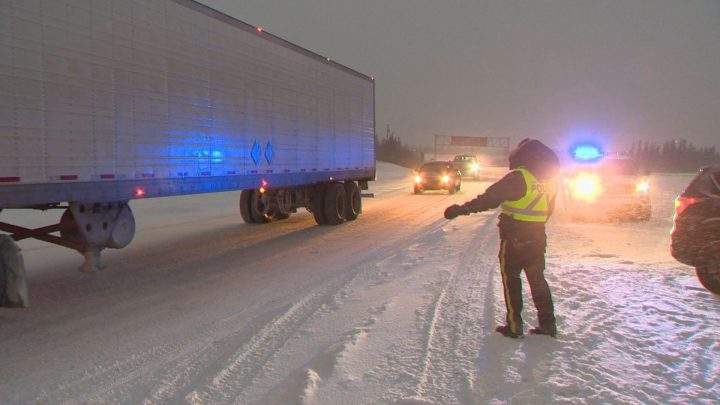RCMP said the highway was blocked at Dead Man’s Flats as of 5 p.m. and reopened at 9 p.m.