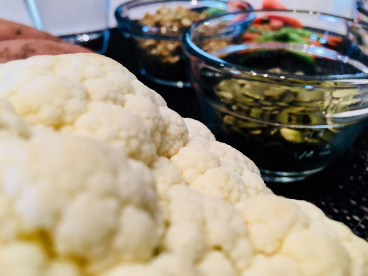 Janzen suggests cauliflower as a replacement for chicken wings.