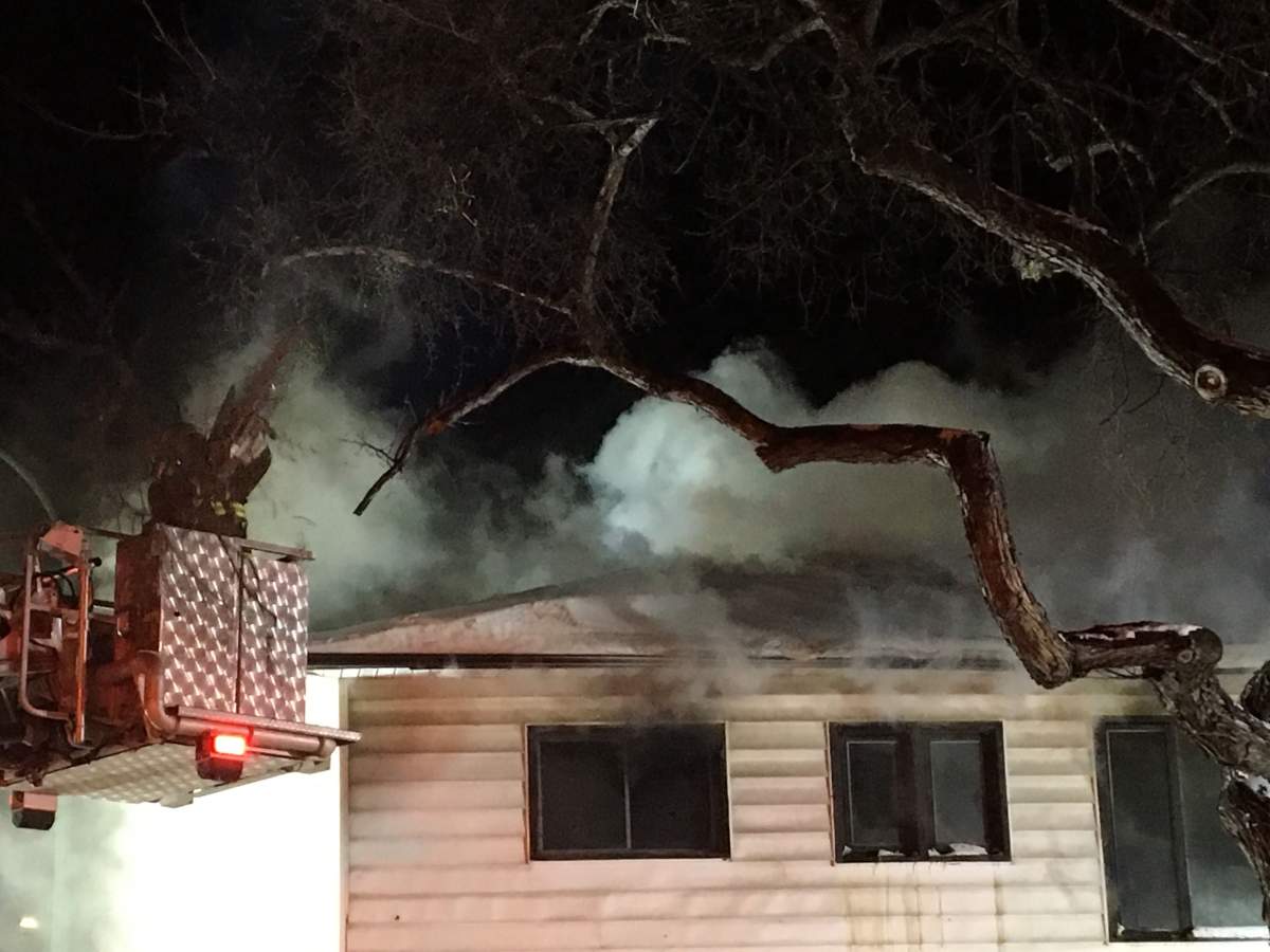 A home on Aberdeen Avenue has been destroyed by fire.