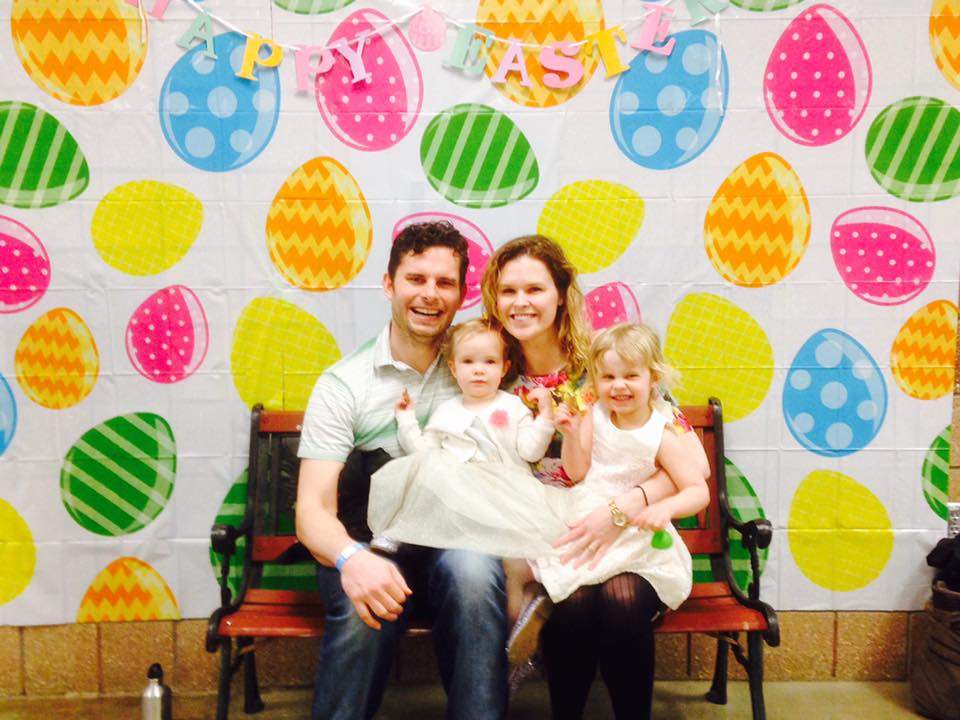 Josh Campbell with his family.