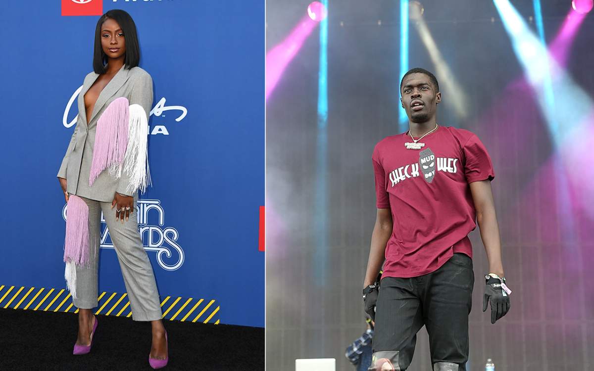 (L-R): Justine Skye and Sheck Wes.