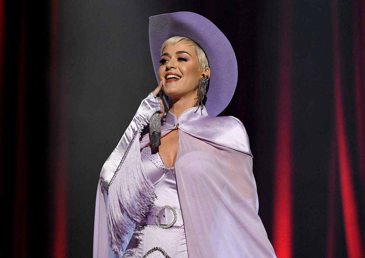 Katy Perry performs onstage at MusiCares Person of the Year honoring Dolly Parton at Los Angeles Convention Center on Feb. 8, 2019 in Los Angeles, Calif.