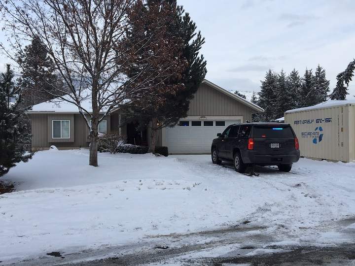 Police say a Lake Country man suffered minor injuries after confronting a break and enter suspect on Thursday.