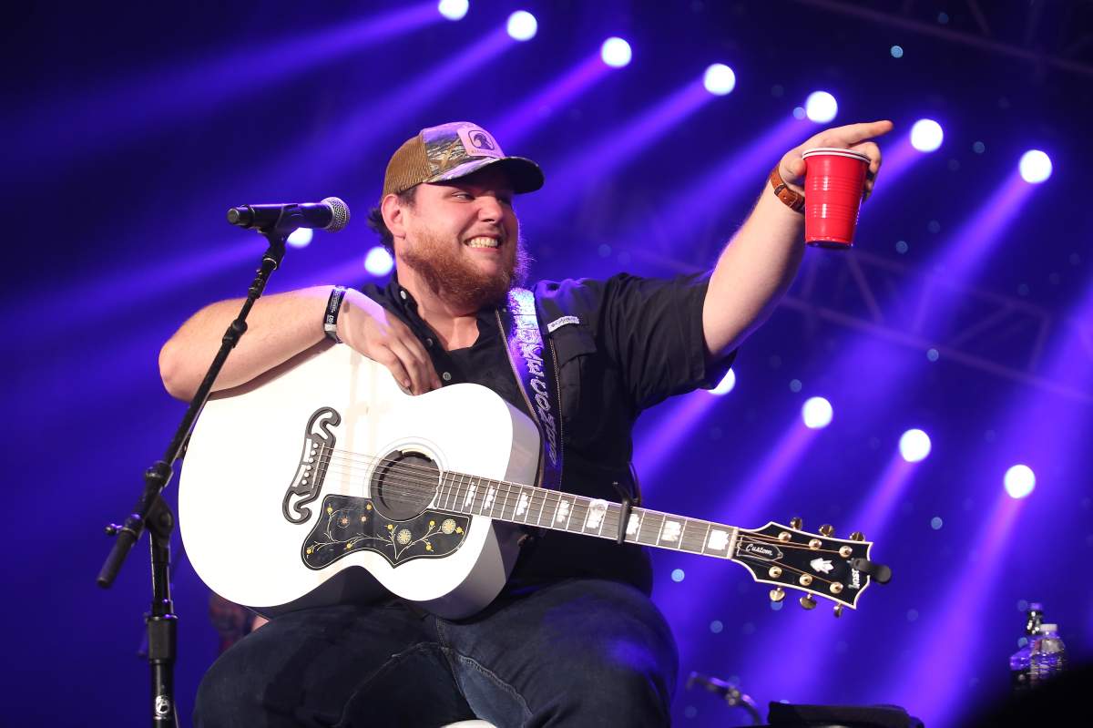Luke Combs performs during a Radio.com Stars and Strings concert to honour U.S. veterans at Chicago Theatre on Nov. 7, 2018, in Chicago, Ill.