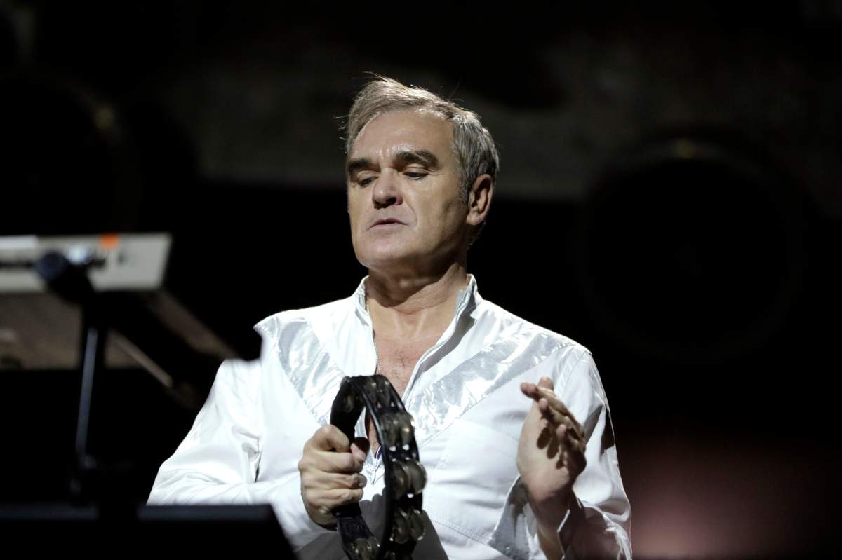 Morrissey performing during the ‘World Peace Is None of Your Business’ tour at the Palladium Köln in Cologne, Germany.