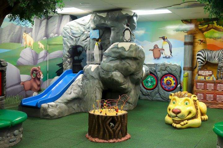 The Roar kids play area at Southcentre Mall.