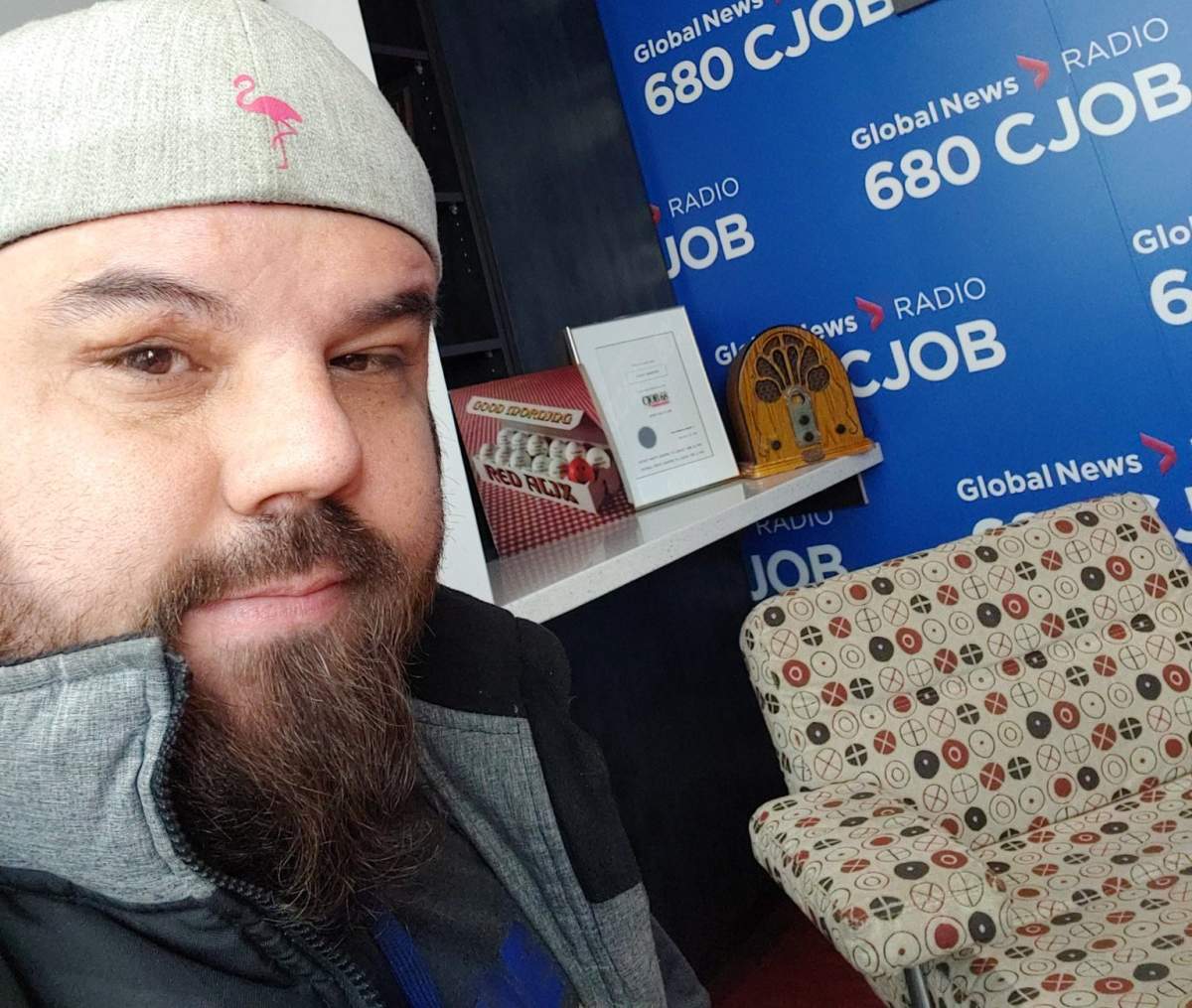 Wrestler AJ Sanchez at CJOB.