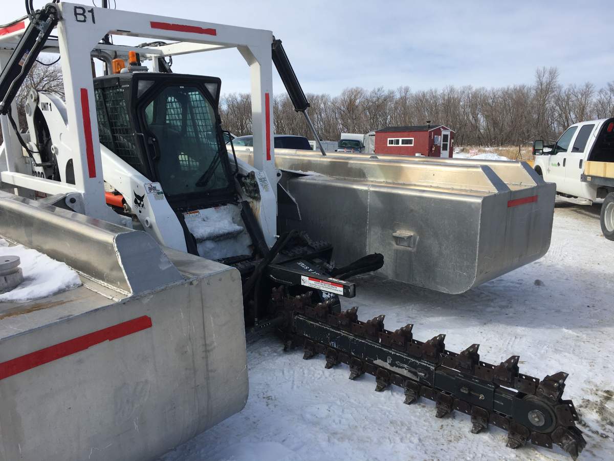 Ice cutters are in place to aid in preventing ice jams north of Winnipeg.