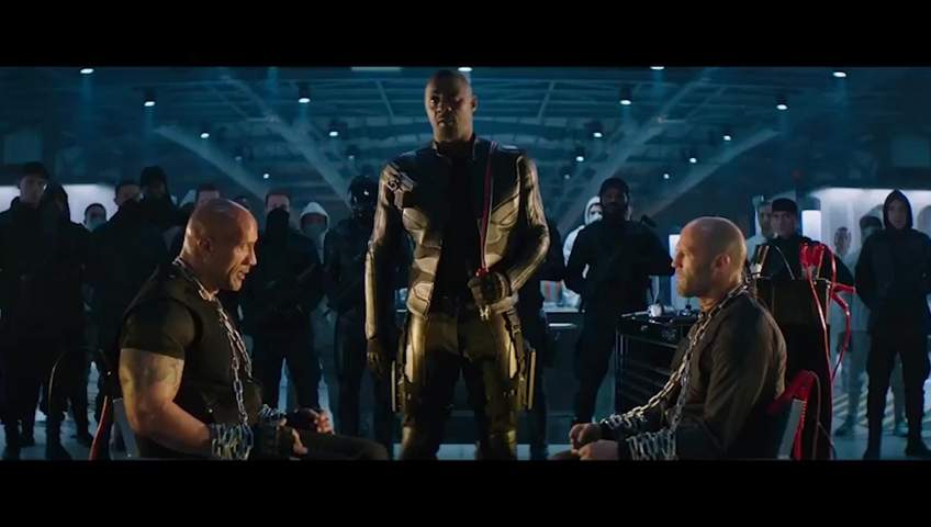 Dwayne Johnson and Jason Statham reprise their roles as Luke Hobbs and Deckard Shaw in 'Fast & Furious Presents: Hobbs & Shaw.'.