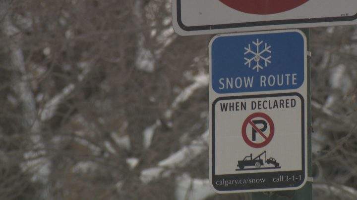 Calgary’s parking ban goes into effect on Monday and could last up to 72 hours.