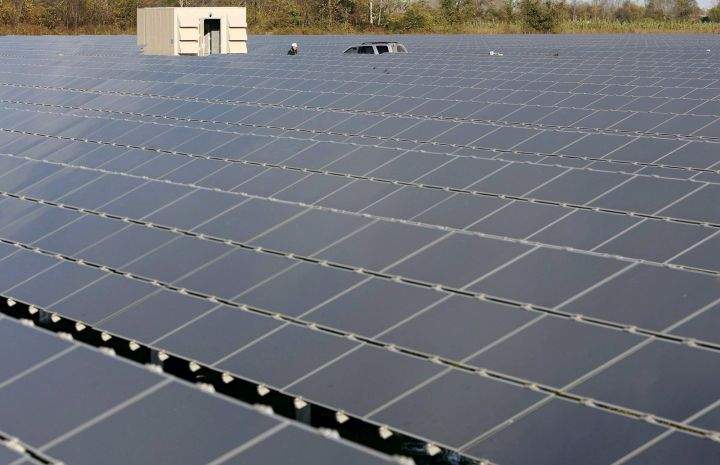 A Canadian solar farm. File image.