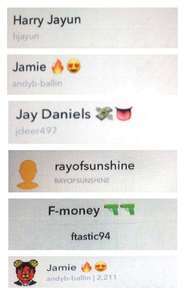 Police say the accused used various social media names.