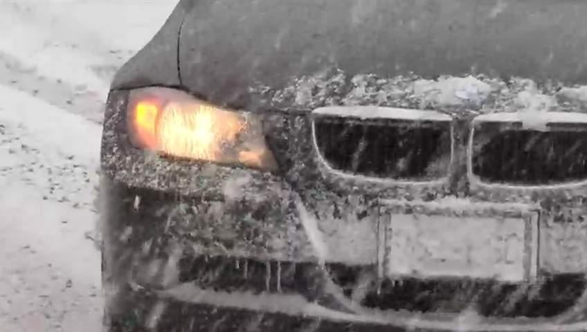 Messy roads lead to a spike in calls at ICBC claim centres - image
