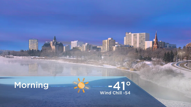 Temperatures dive back into the -40s with wind chills into the -50s to start the day on Thursday.