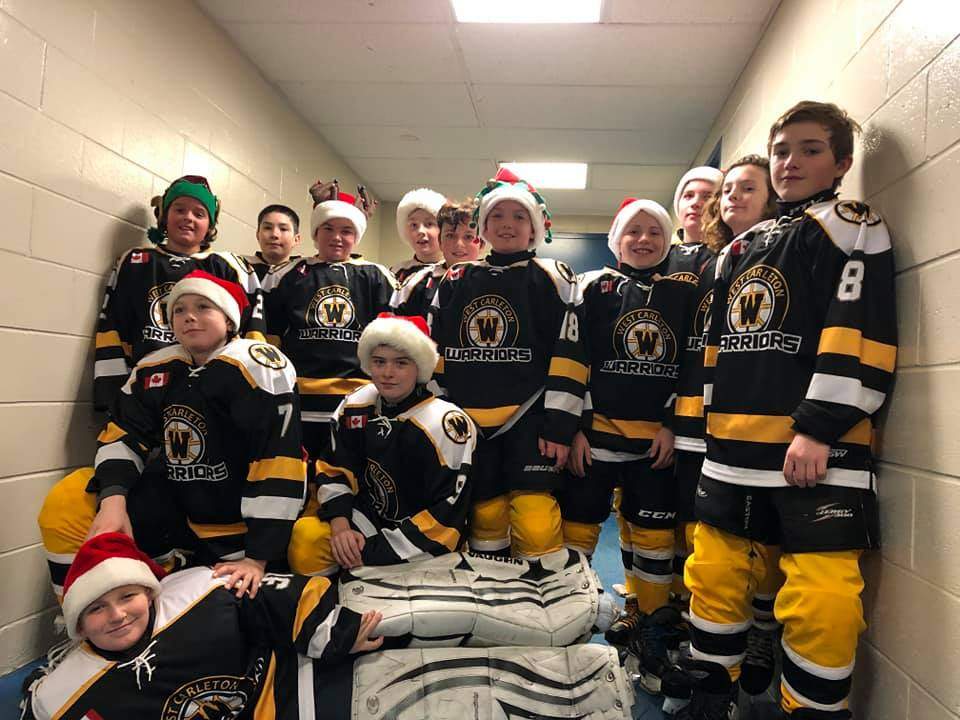 The West Carleton Warriors peewee hockey team is one of three finalists in Chevrolet's Good Deeds Cup contest. The prize for first place is $100,000 to the winning team's charity of choice. The Warriors hope to win the pot of cash for the West Carleton Disaster Relief fund.