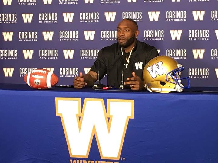 All of Willie Jefferson's Roughrider memorabilia from the past three seasons is now in storage and he has quickly adapted to wearing Winnipeg's blue and gold.