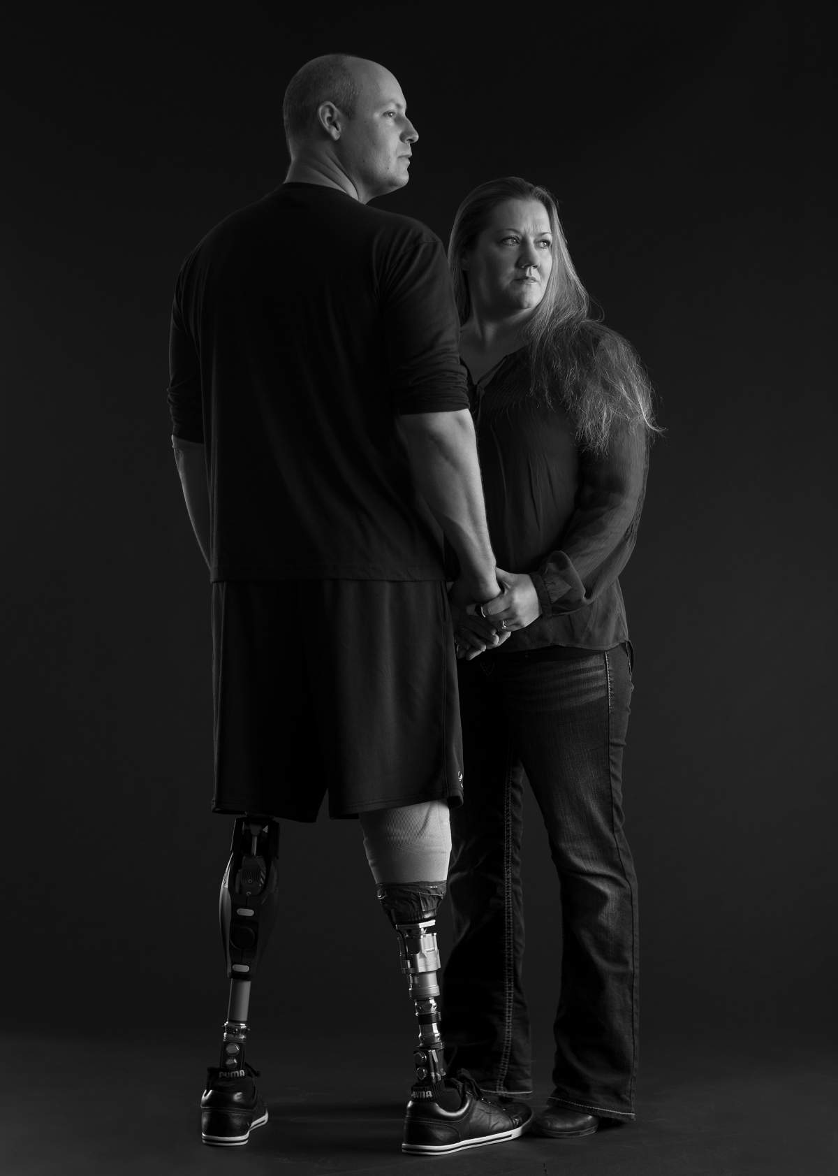 Mike Trauner and his wife Leah Cuffe are featured in one of the 18 images which is part of The Wounded exhibit launched Thursday at the Canadian War Museum