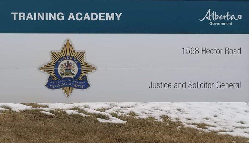 The Alberta Justice training academy in Terwillegar, south Edmonton.