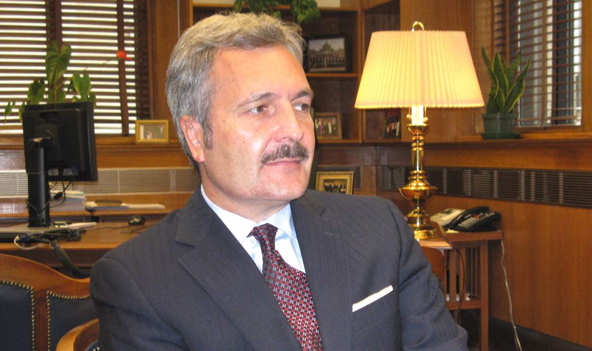 In this Sept. 27, 2012 photo, Glenn Joyal of the Manitoba Court of Queen's Bench speaks to a reporter. 