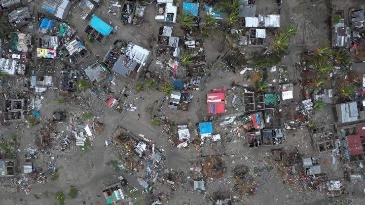 A general view shows destruction after Cyclone Idai in Beira.