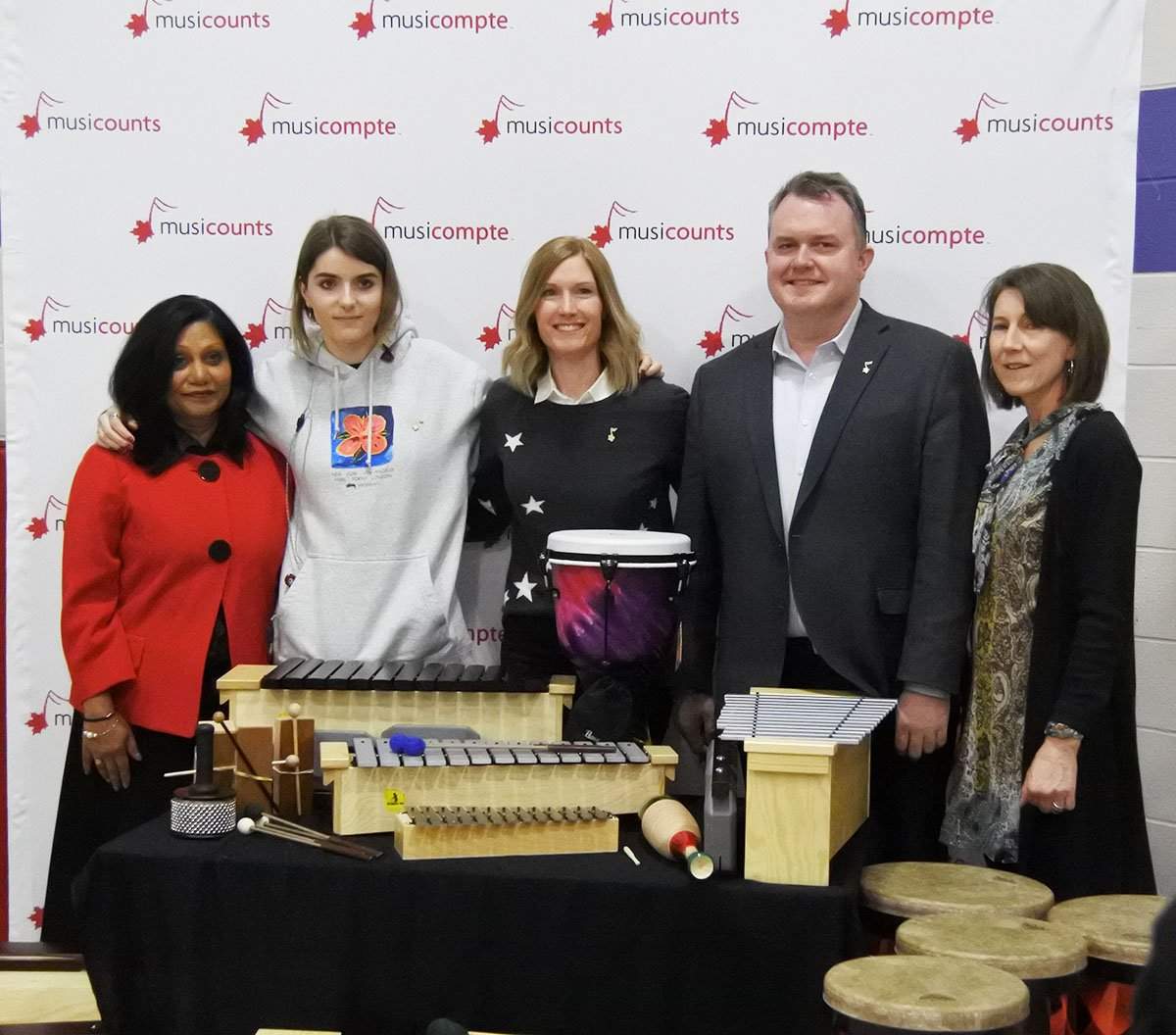 MusiCounts awarded $15,000 worth of musical instruments to St. Paul Catholic Elementary School on Monday.