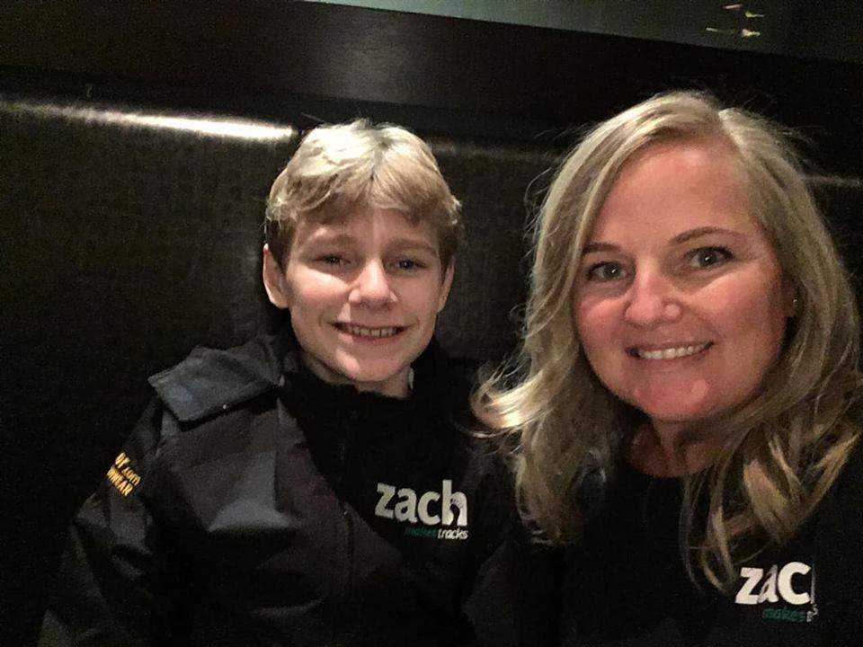 Zach Hofer (left) has raised more than $126,000 for youth mental health.