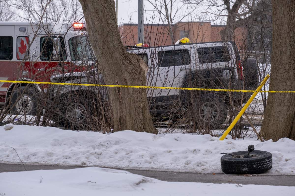 A collision on Bath Road has caused a road closure between Portmouth Avenue and Sir John A. MacDonald Boulevard.