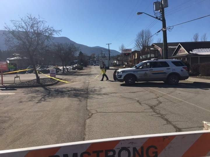 The explosive device was found Tuesday along Smith Drive.