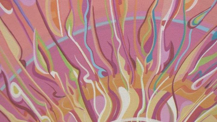 The AUPE commissioned Alex Janvier to create two paintings for the Alberta legislature.