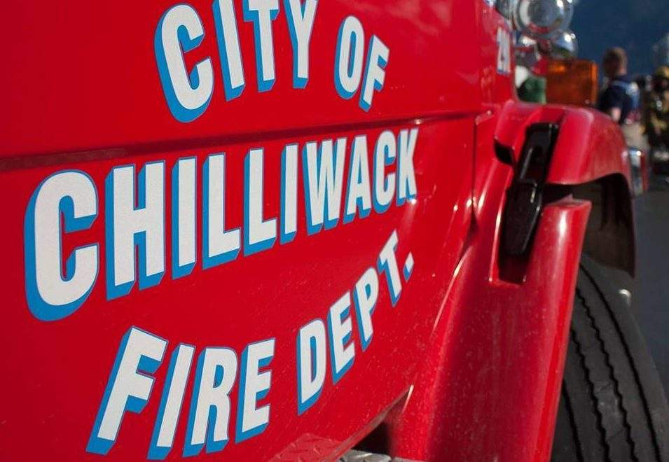 Chilliwack fire crews responded to a home on Robson Street Saturday, where a dog was rescued.
